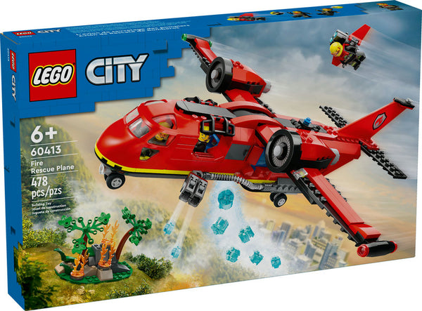 Lego: City Fire Rescue Plane -  Ages 6+