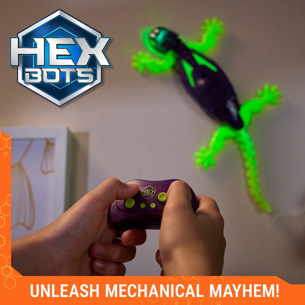 HexBots: Glowing Wall Crawler Gecko - Ages 4+