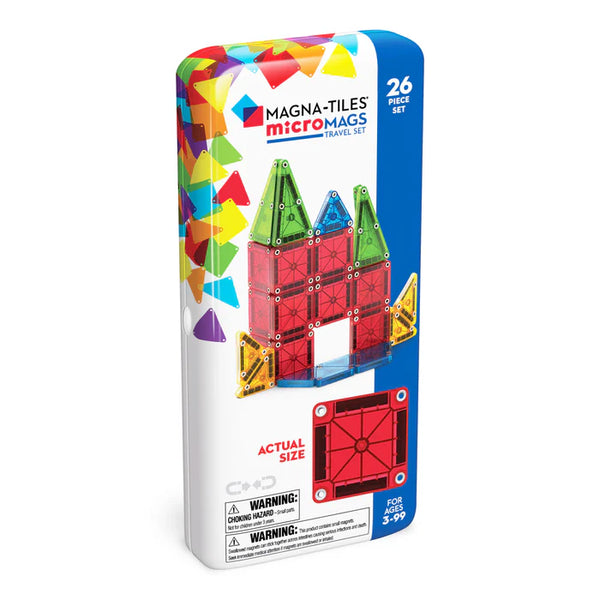 MT: MicroMAGS 26 Piece Travel Set - Bold Colours - Ages 3+