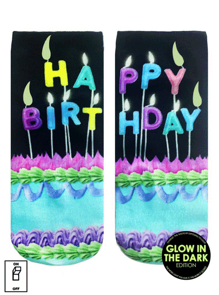 Make a Wish Ankle Socks: Glow in the Dark - One Size Fits Most