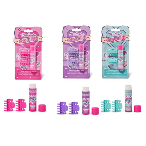 Martinelia: Crush Hair Clips and Lip Balm - Ages 3+