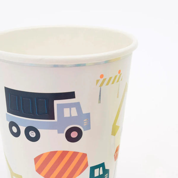 MM: Construction Cups: 8 Pieces