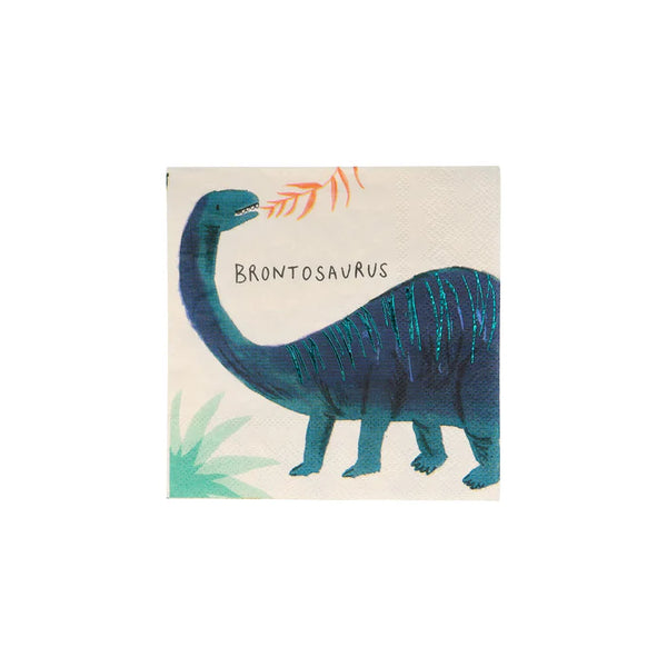 MM: Dinosaur Kingdom Small Napkins: 16 Pieces