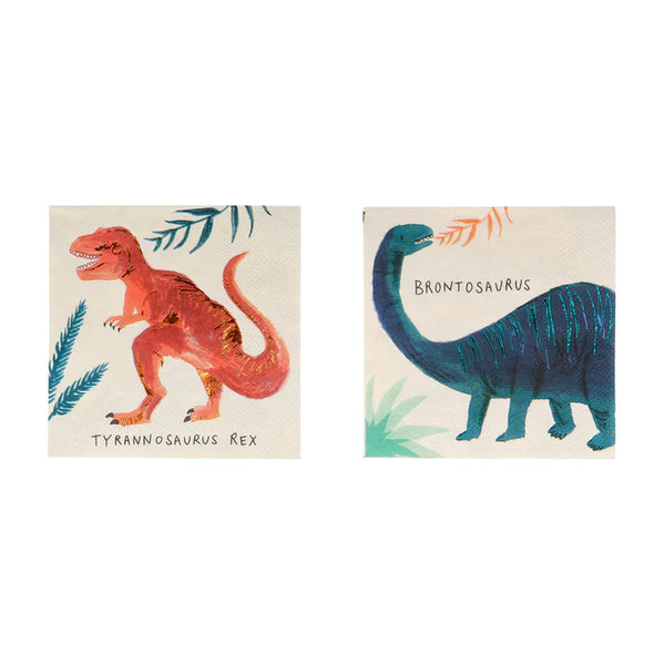MM: Dinosaur Kingdom Small Napkins: 16 Pieces