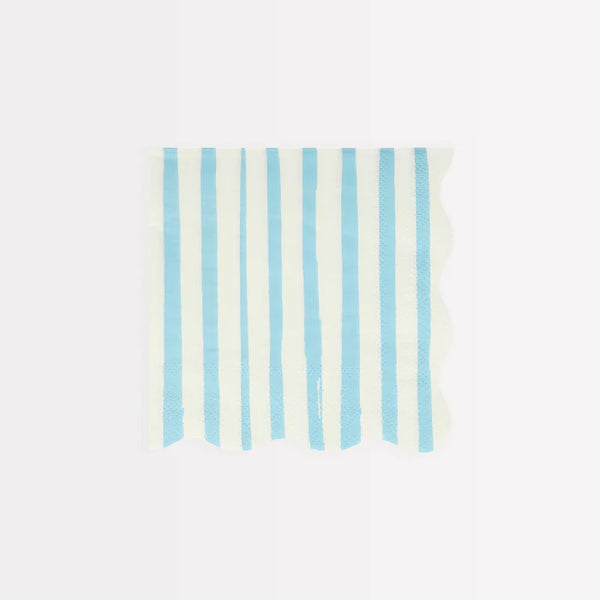 MM: Mixed Stripe Small Napkins: 16 Pieces