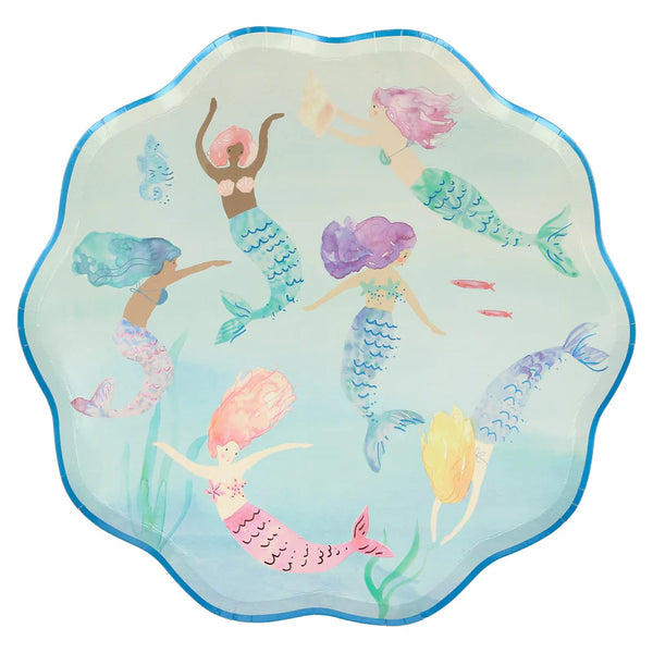 MM: Mermaids Swimming Dinner Plates