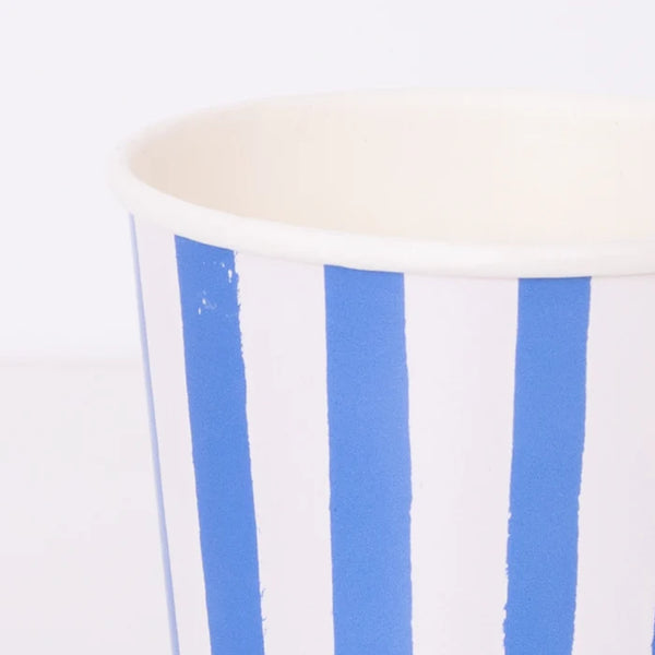 MM: Mixed Stripe Cups: 8 Pieces