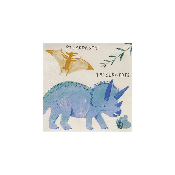 MM: Dinosaur Kingdom Small Napkins: 16 Pieces