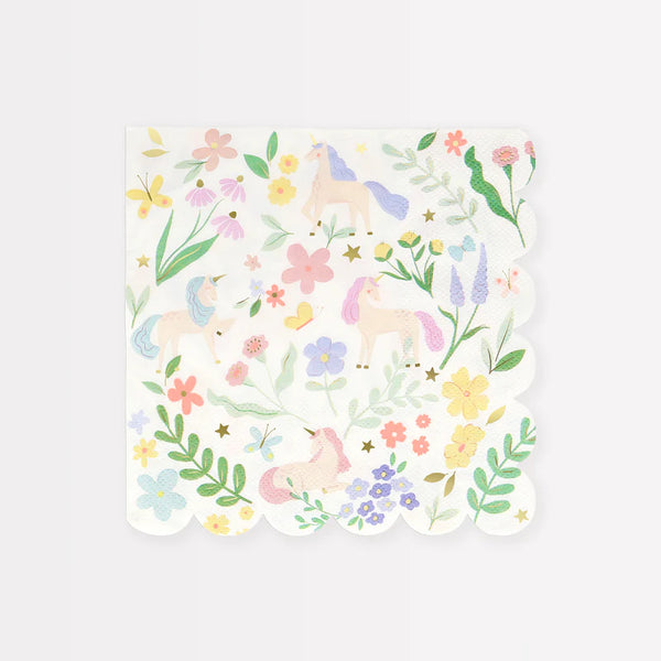 MM: Meadow Unicorns Large Napkins - 16 Pieces