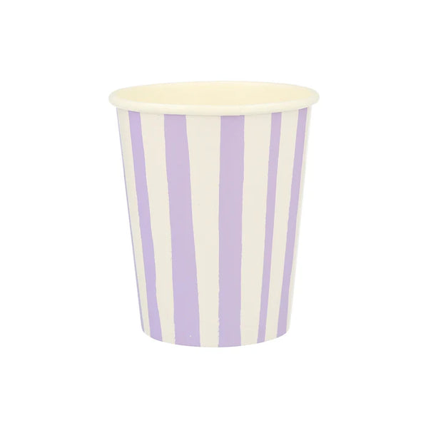 MM: Mixed Stripe Cups: 8 Pieces