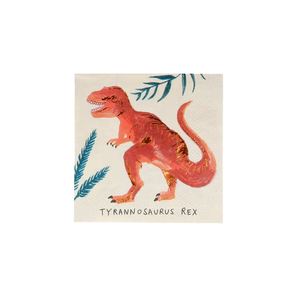 MM: Dinosaur Kingdom Small Napkins: 16 Pieces