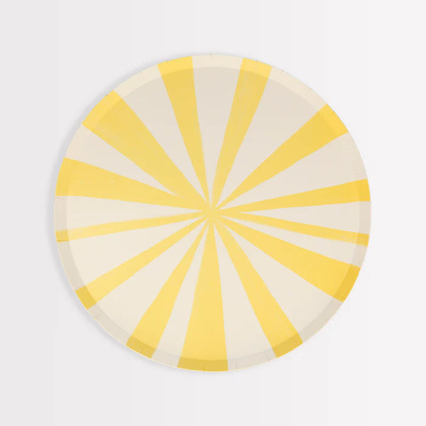 MM: Mixed Stripe Dinner Plates: 8 Pieces