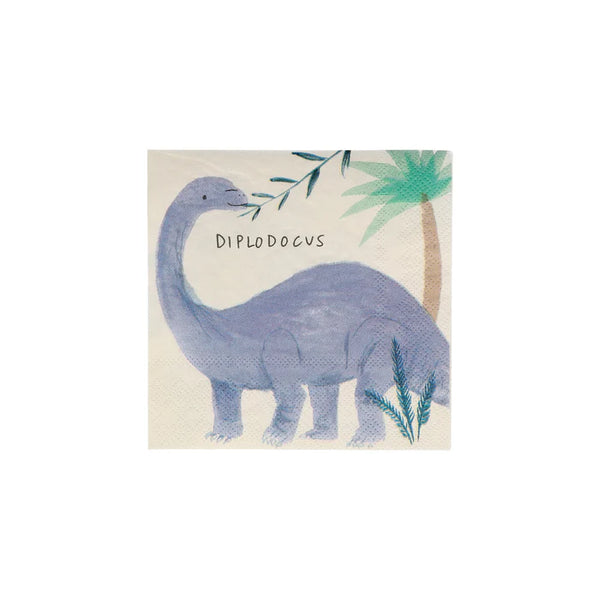 MM: Dinosaur Kingdom Small Napkins: 16 Pieces
