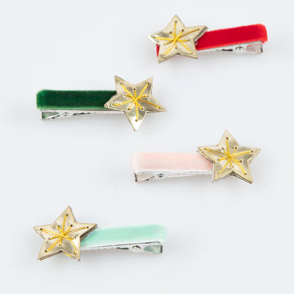 MM: Gold Star Hair Clips - Age 4+