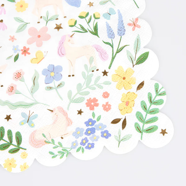 MM: Meadow Unicorns Large Napkins - 16 Pieces