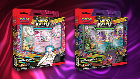 Pokémon TCG: Mega Battle Deck Gengar ex or Diancie ex - Ages 6+