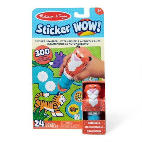 Sticker WOW! Tiger with Book & Stickers - Ages 3+