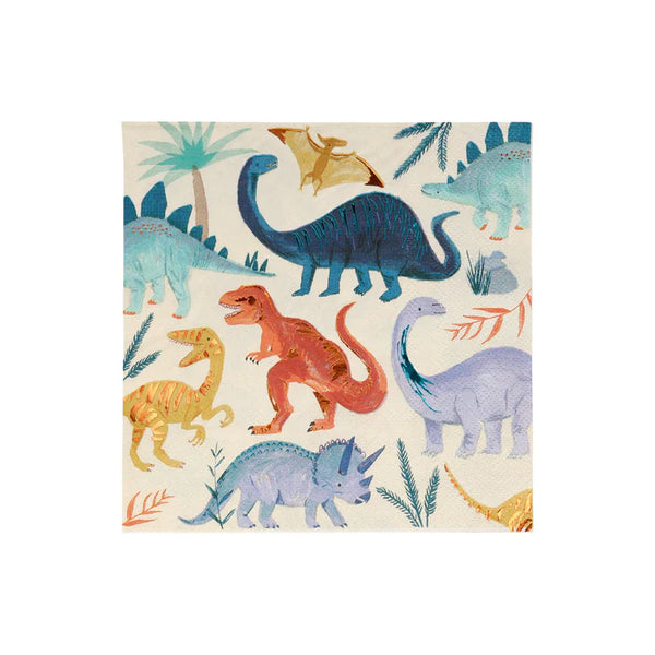 MM: Dinosaur Kingdom Large Napkins: 16 Pieces