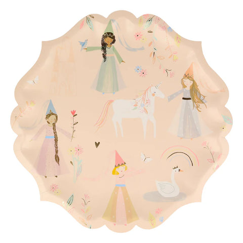 MM: Princess Large Plates: 8 Pieces