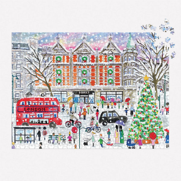 1000 Pieces: Michael Storrings Christmas in London Puzzle- Ages 12+