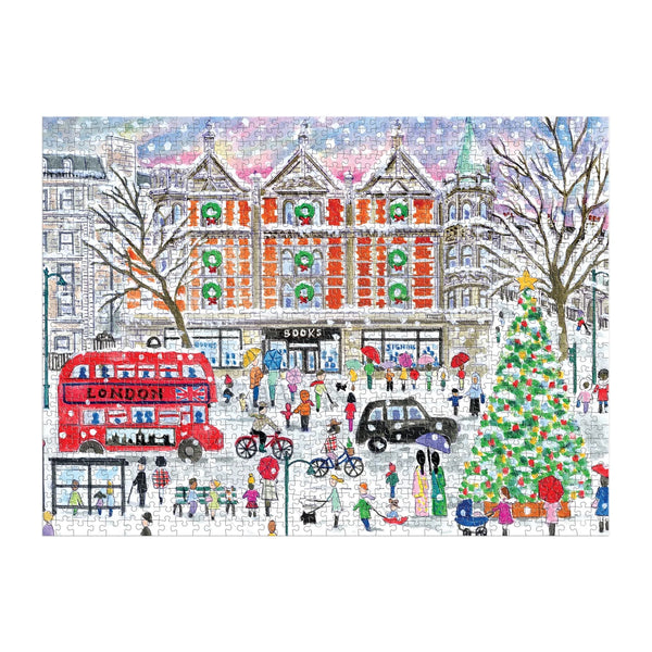 1000 Pieces: Michael Storrings Christmas in London Puzzle- Ages 12+