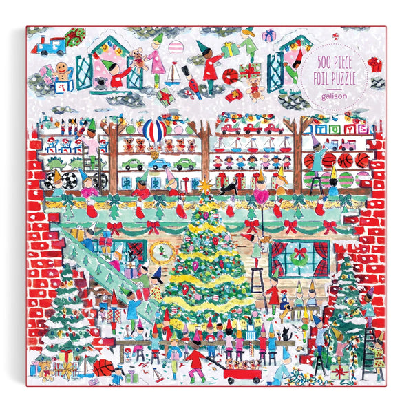 500 Pieces: Michael Storrings Toy Workshop Foil Puzzle - Ages 8+