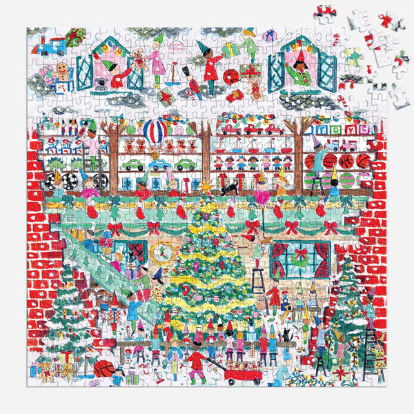 500 Pieces: Michael Storrings Toy Workshop Foil Puzzle - Ages 8+