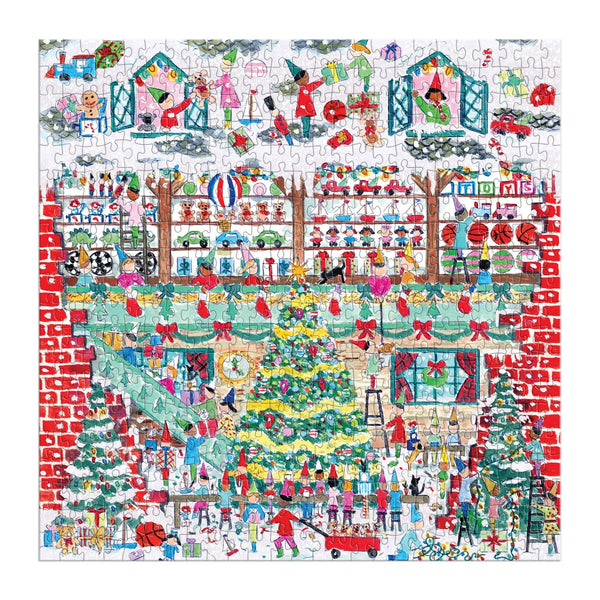 500 Pieces: Michael Storrings Toy Workshop Foil Puzzle - Ages 8+