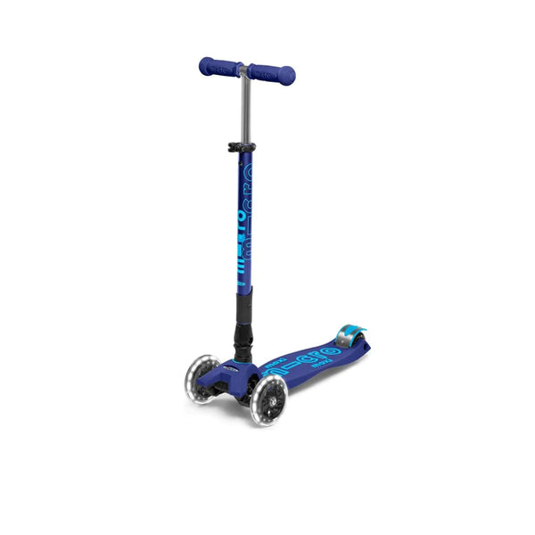 Micro Maxi Deluxe Foldable LED Scooter: Multiple Colours Available - Ages 5+