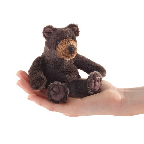Folkmanis Mini Brown Bear Sitting Finger Puppet