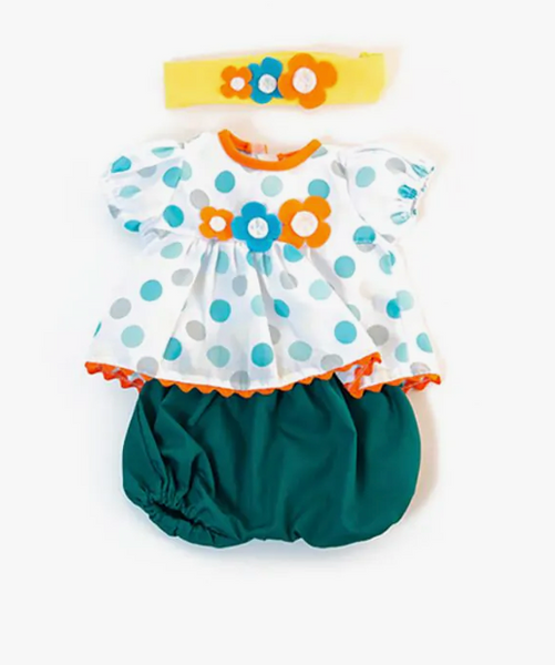 15" Baby Doll Outfit: Warm Weather Blouse Set - Ages 3+