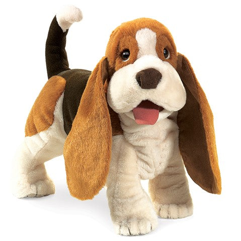 Folkmanis: Basset Hound Puppet - Ages 3+