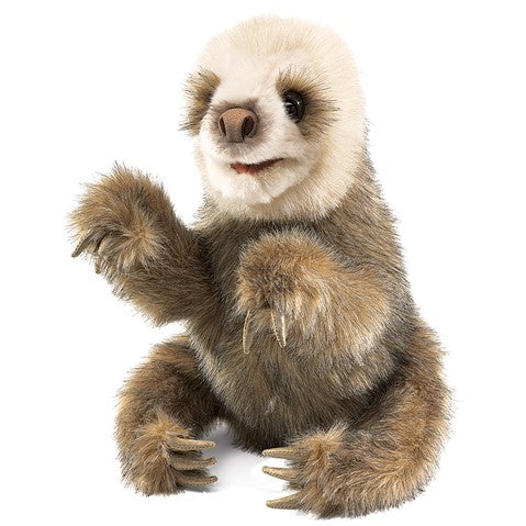 Folkmanis: Baby Sloth Hand Puppet - Ages 3+