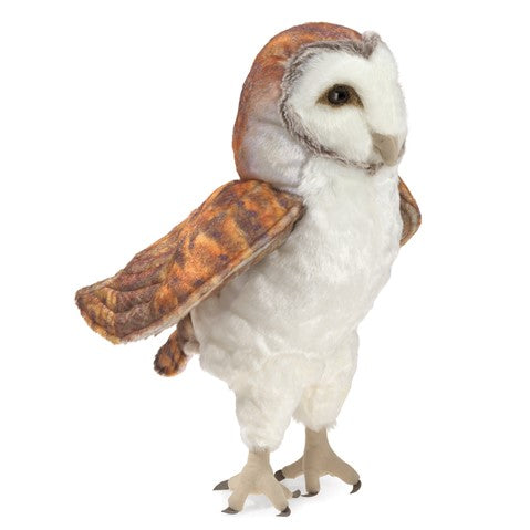 Folkmanis: Barn Owl Puppet- Retired - Ages 3+