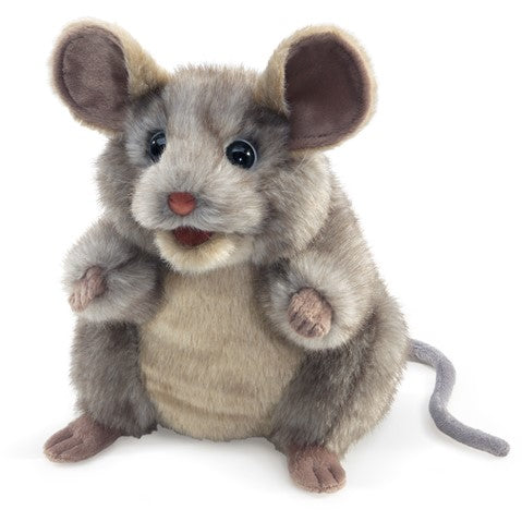 Folkmanis: Gray Mouse Puppet - Ages 3+