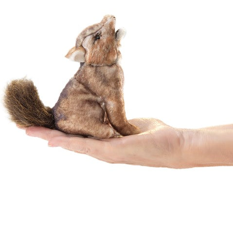 Folkmanis: Mini Coyote Finger Puppet - Ages 3+