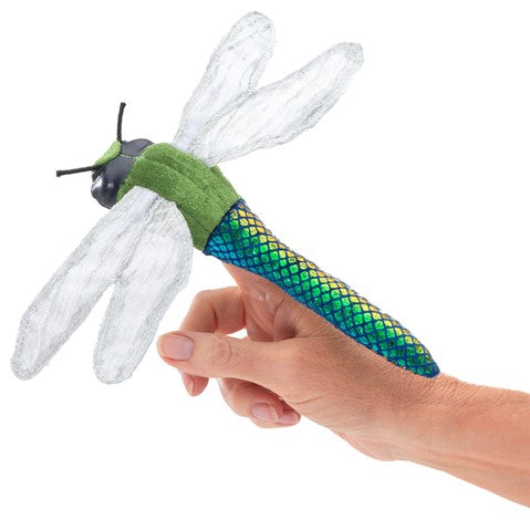 Folkmanis: Mini Dragonfly Finger Puppet - Ages 3+