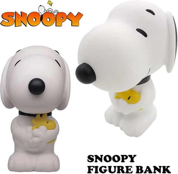 Snoopy Holding Woodstock Figural Bank