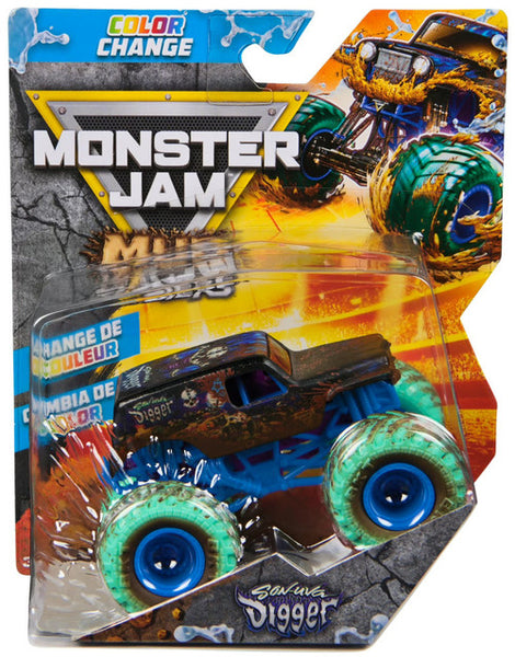 Monster Jam Mud Blasters Colour Changing Truck - 1:64 Diecast Vehicle