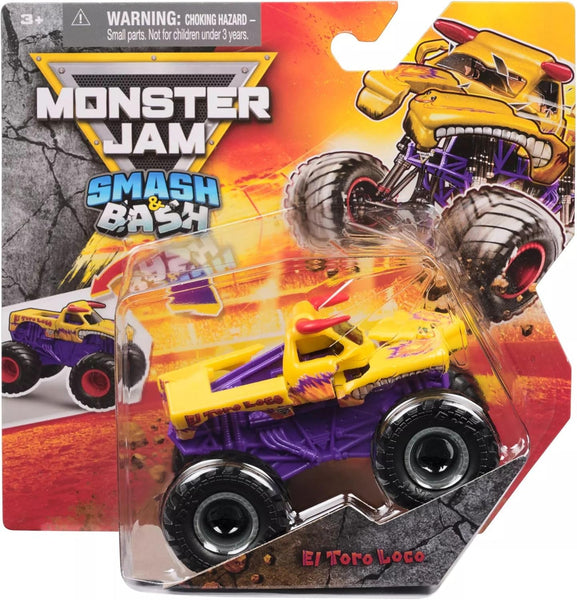 Monster Jam Smash & Bash Truck - 1:64 Diecast Vehicle