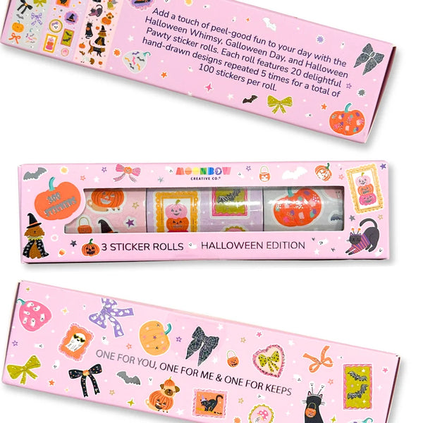 Sticker Rolls - Halloween Edition 3 Pack - Moonbow