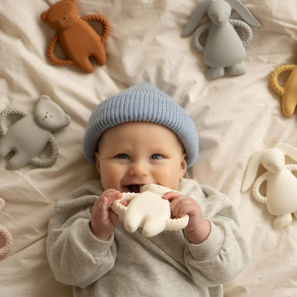 Moonie Bear Natural Rubber Teether