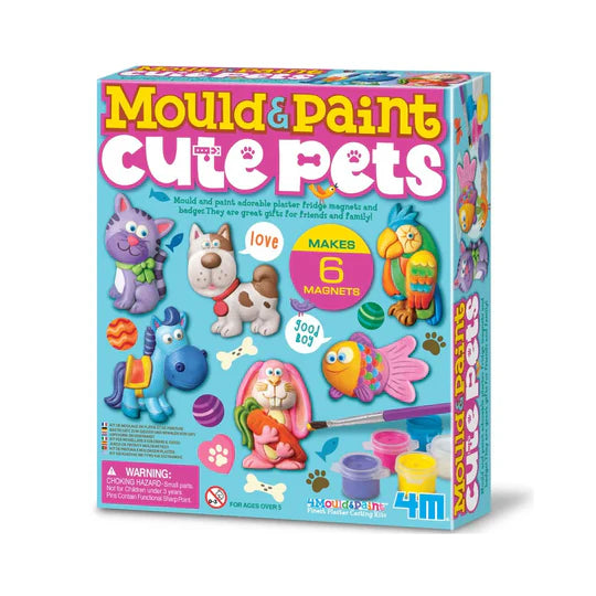 4M: Mould & Paint Cute Pets - Ages 5+