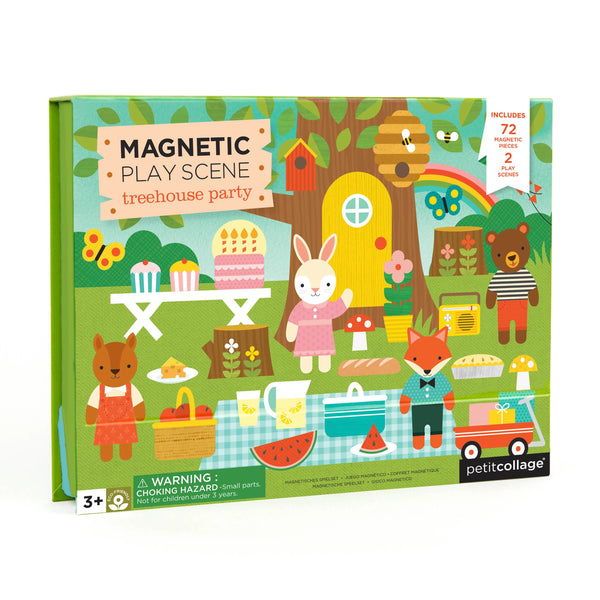Petit Collage: Magnetic Play Scene Treehouse Party - Ages 3+