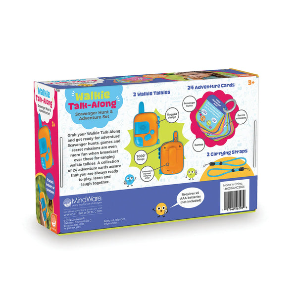 Walkie Talk-Along Scavenger Hunt and Adventure Set
