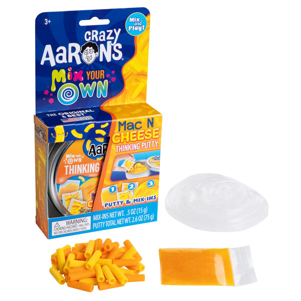 Crazy Aaron's Thinking Putty -  Mac n Cheese - Ages 3+