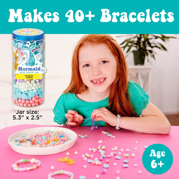 Creativity for Kids: Mermaid Bead Jewelry Jar - Age 6+