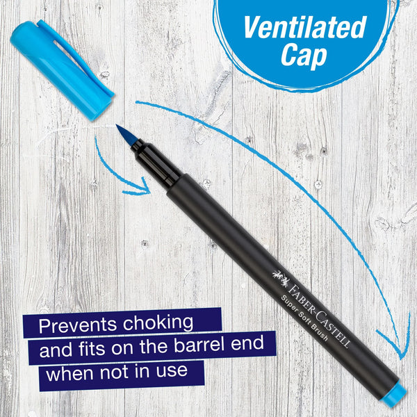 FC: Black Edition 20 Felt Tip Soft Brush Markers - Ages 13+