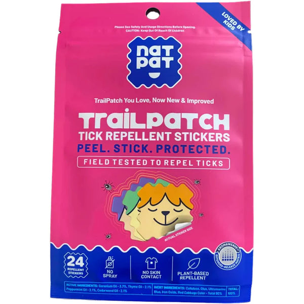 NatPat Trailpatch Tick Repellent Stickers