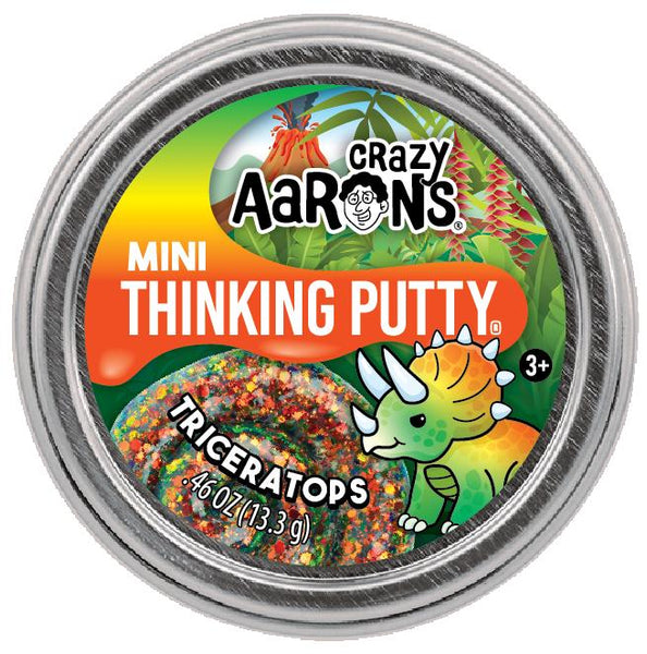 Loot: Thinking Putty 2" Mini Tin Triceratops - Ages 3+